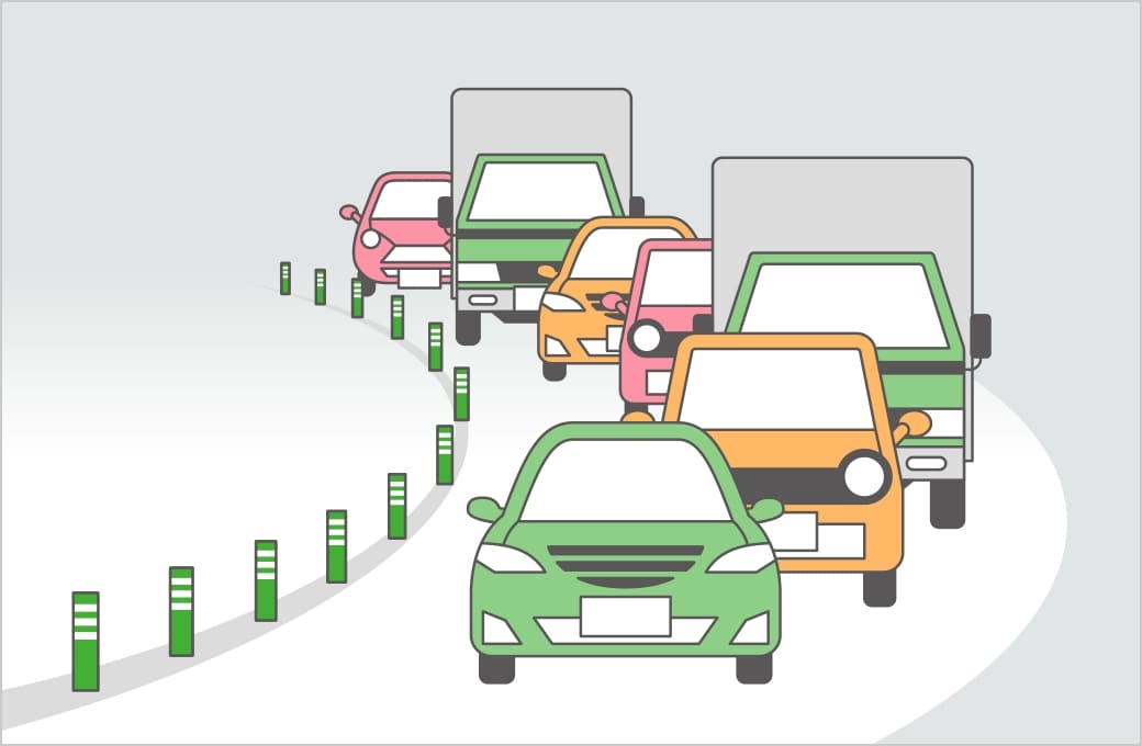 渋滞の減少